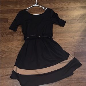 Black and Brown Dress